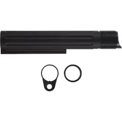 Enhanced Buffer Tube, Mil-Spec, with Ratchet Lock Castle Nut and End Plate