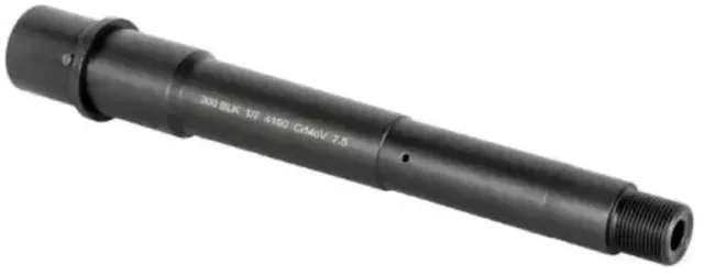 Moriarti AR-15 .300 AAC Blackout Threaded Barrel 7.5 inch Medium Micro Gas System 1-7 Twist 5/8x24 QPQ Corrosion Resistant Black