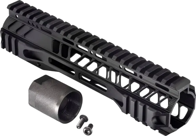 TRYBE Defense AR-15 M-LOK Lightweight Quad Handguard w/ Full Rail 9in Black