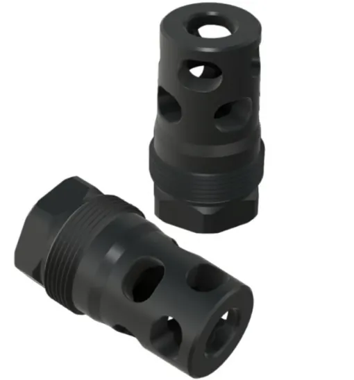 Comstock Armory Compact 9mm Facemount Muzzle Brake - 5/8x24