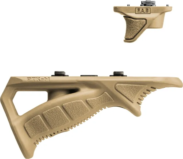 FAB Defense Rubberized M-LOK Compatible Ergonomic Pointing Grip Combo Pack FDE fx-ptkmct