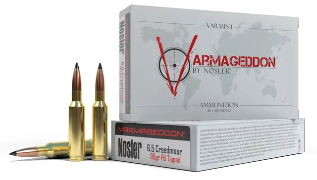 Nosler 6.5 Creedmoor 90 grain Varmageddon Rifle Ammo, 20/Box