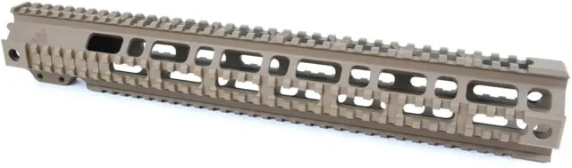 AT3 Tactical Pro Series Free Float Quad Rail AR15 Handguards 15in Extended Rifle Length FDE