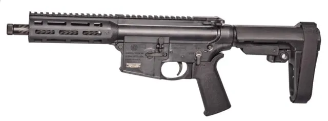 Volquartsen Firearms Lightweight Threaded Rifle Barrel S&W M&P 15-22 22 LR 1/2x28 TPI Carbon Fiber