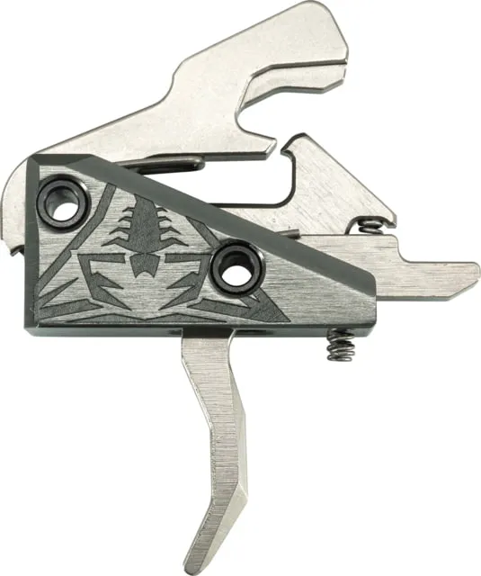 Rise Armament OPMOD Hex-C RA-240 Enhanced Rifle Trigger Curved 3.5lb Pull Graphite Silver