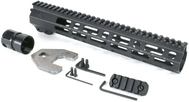 AT3 Tactical SPEAR M-LOK AR-15 Free Float Handguard 12 in Black