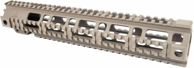 AT3 Tactical Pro Series Free Float Quad Rail AR15 Handguards 12.5in Rifle Length FDE