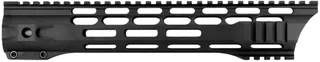 JE Machine Tech AR-15 M-LOK Free Float Clamp On Quad Rail Handguard 12 in Barrel Nut Included No Anti Rotation Tabs Black