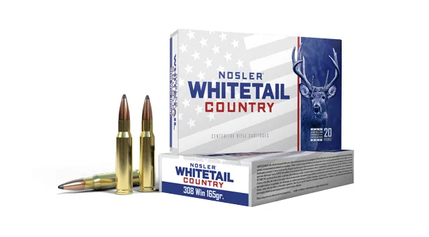 Nosler Whitetail Country .308 Winchster 165gr SB ST Ammo