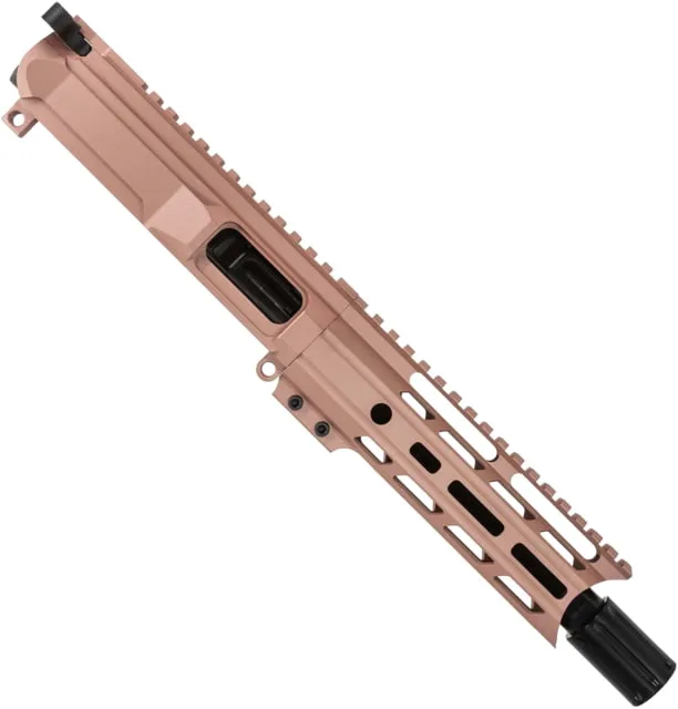 ABC RIFLE COMPANY AR9 9mm Luger Pistol Billet 7in Barrel M-LOK Handguard Complete Upper Receiver w/BCG And Charging Handle Cerakote Rose Gold