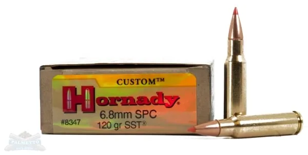 Hornady 6.8 SPC 120gr SST Custom Ammunition 20rds
