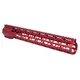 Guntec USA 15in AIR-LOK Series M-LOK Compression Free Floating Handguard With Monolithic Top Rail .308 Cal Anodized Red