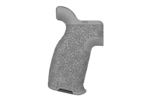 Emissary Axle Grip for AR-15 Compact Aggressive Texture - Grey