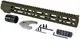 AT3 Tactical SPEAR M-LOK AR-15 Free Float Handguard 15 in OD Green