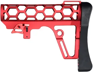 Presma Skeletonized 223/5.56/308 Buttstock Mil-Spec Tube 6 Position Red