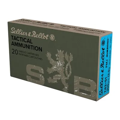 Sellier Bellot FMJ 7.62x51mm 147gr Full Metal Jacket 20/Box