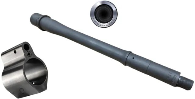 APF Armory AR-15 5.56 NATO Threaded Barrel w/Pinned Adjustable Gas Block 10.5in 1-7 Twist 1/2x28 Black