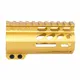 Guntec USA AirLok Series M-LOK Compression Free Floating Handguard w/Monolithic Top Rail 4in Gold