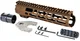 AT3 Tactical SPEAR M-LOK AR-15 Free Float Handguard 9in Length Burnt Bronze