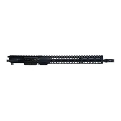 Faxon Firearms Duty Series AR-15 5.56 NATO 16in Upper Receiver Gunner Mid Length 1-8 Twist 1/2x28 w/BCG Supressor Black