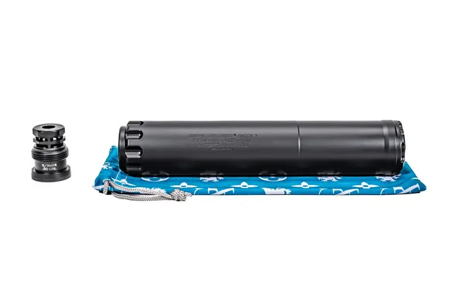 Griffin Armament Recce 7 .30 cal Rifle Suppressor, Black