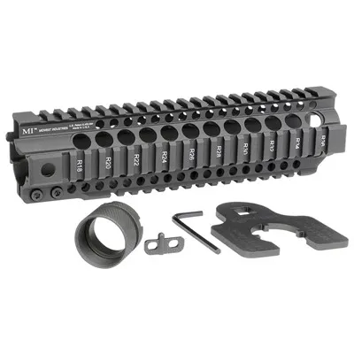 AR-15 Combat T-Series 1-Pc Free Float Handguard 9.25" Black