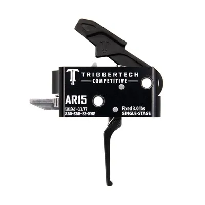 AR15 Single-Stage Competitive Flat Trigger PVD Black