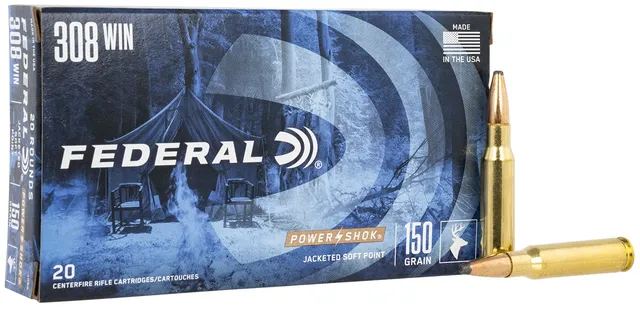 Federal 308 150gr SP Power-Shok Ammunition 20rds