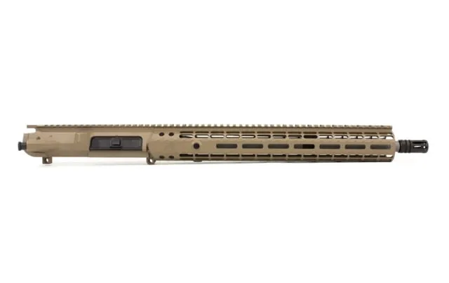 Aero Precision M5E1 Complete Upper Reciever .308 16in Mid Barrel 1-10 Twist 5/8x24 Thread Free-Float Handguard Stainless Steel Cerakote FDE