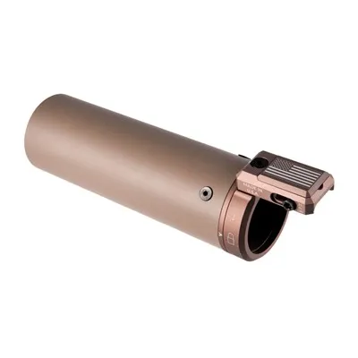 Attachment Suppressor Shield W/U-RAC 6"x2" Coyote Tan W/Tan Hardware