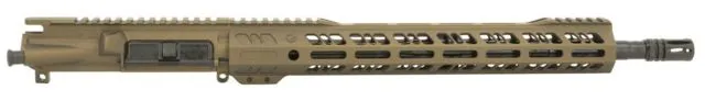 Grid Defense Complete Upper Receiver 5.56mm 16 inch Carbine Length 4150 M4 Barrel 1-7 Twist 14 inch M-LOK Rail A2 Flash Hider Burnt Bronze