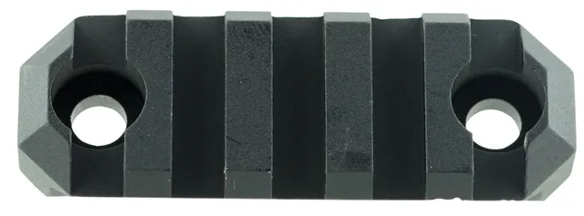 GrovTec M-LOK Aluminum 5-Slot Picatinny Rail w/ Push Button Base, 2.2" L, Type III Anodized Black