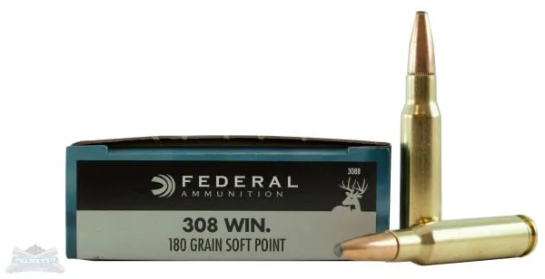 Federal 308 180gr SP Power-Shok 20 Rounds Ammunition