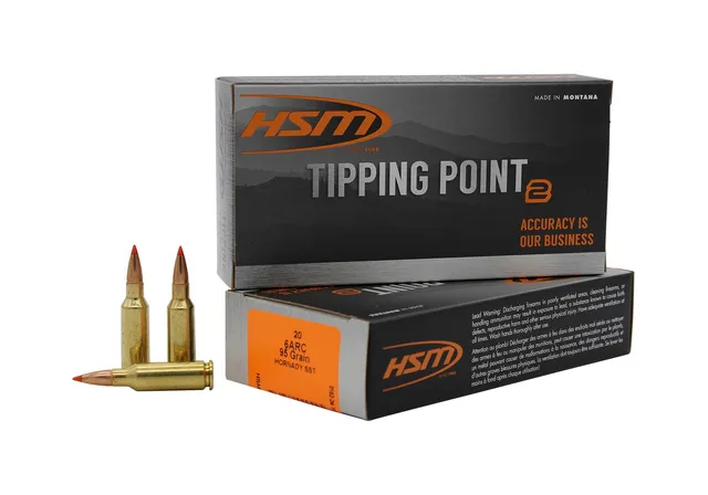 HSM Ammunition Tipping Point 6mm ARC 95 gr SST 20rds Rifle Ammo