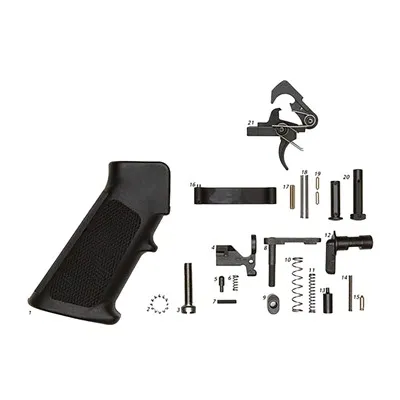 AR-15 Lower Parts Kit With Grip W/ QMS Trigger