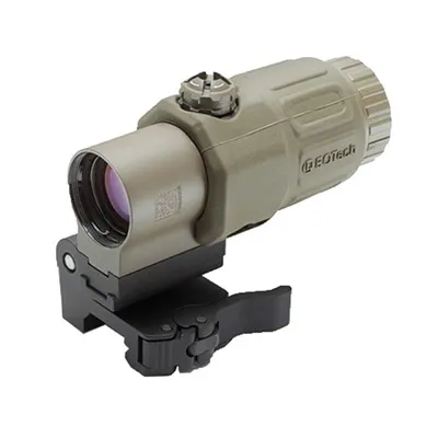 G33 3X Magnifier W/QD Switch-To-Side Mount Tan
