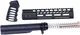 Guntec USA AR-15 9in Pistol Brace Build Kit With Milspec Buffer Tube Anodized Black