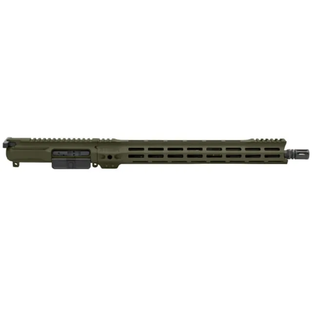 STNGR AR-15 .223 16in M-LOK Wylde Complete Upper Receiver w/15in VLCN Handguard BCG & CH OD Green Cerakote