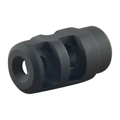 Micro Muzzle Brake 22 Caliber 1/2-28 Steel Black