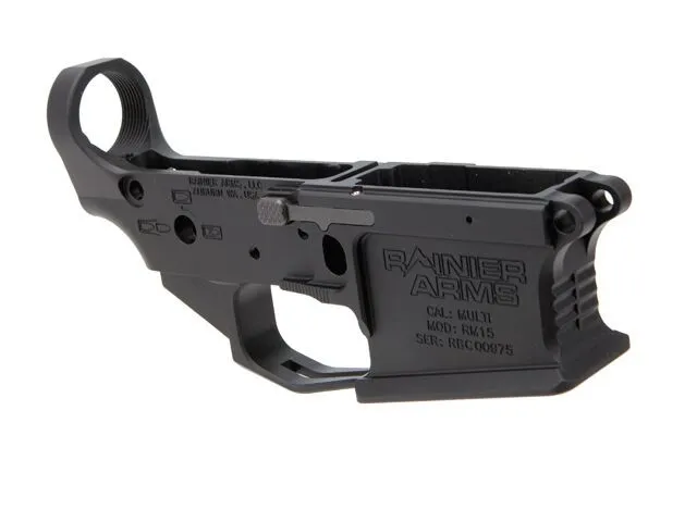 Rainier Arms AR-15 UltraMatch Billet Ambi Lower Receiver MOD 3 -W/O QD