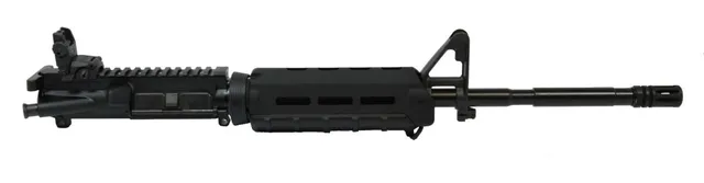 PSA 16" Carbine Length 5.56 NATO 1:7 M4 Nitride MOE Upper - with Rear MBUS, BCG, & CH