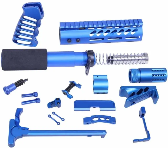 Guntec USA AR-15 Ultimate Pistol Kit Anodized Blue