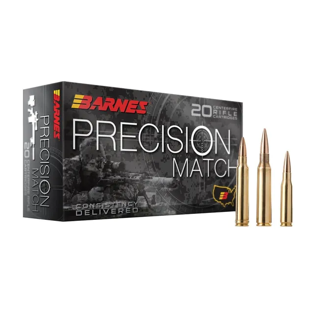 Barnes Precision Match .223 Remington 55 gr OTM BT 20rds