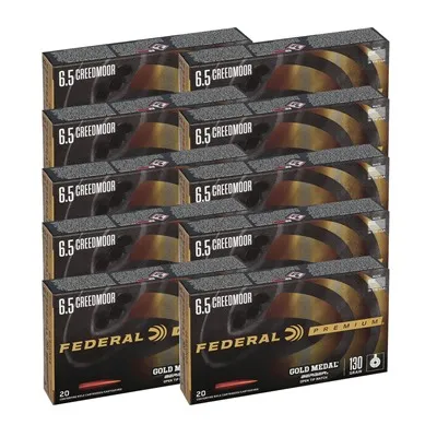 Gold Medal Berger Ammo 6.5 Creedmoor 130gr Berger Hybrid OTM - 6.5mm Creedmoor 130gr Berger AR Hybrid OTM 200/Case
