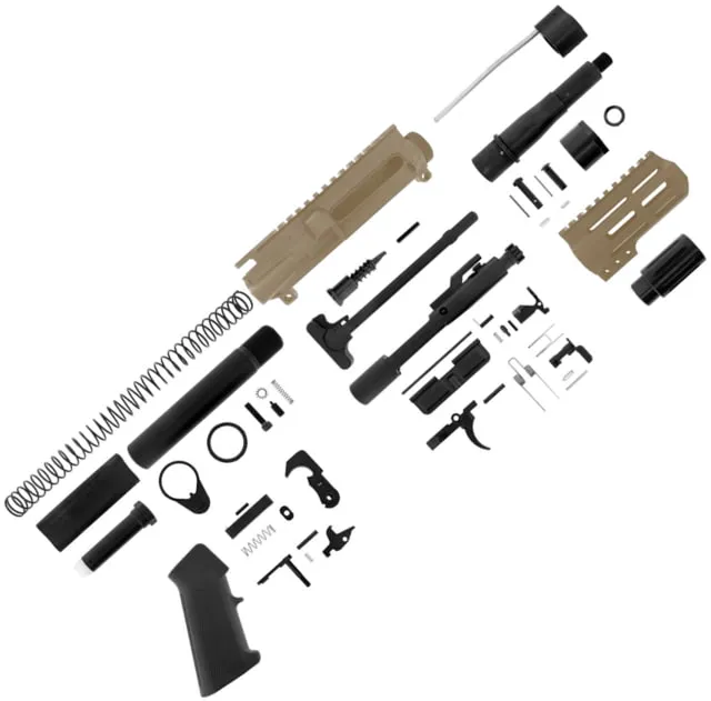 ABC RIFLE COMPANY AR-15 7.62x39mm Micro Pistol Build 5in Barrel 4in M-LOK Handguard Upper Receiver Flat Dark Earth