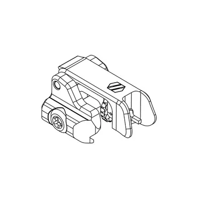 AR-15 Peak/02 Folding Iron Front Sight 1.93" Height