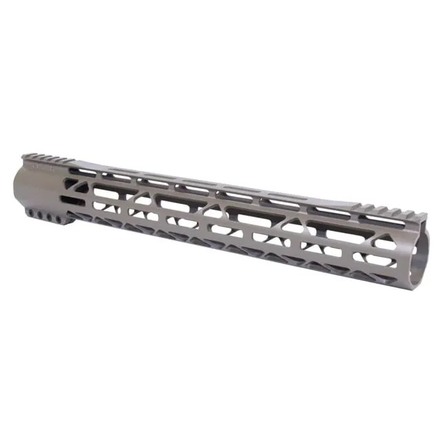 Guntec USA AR-308 Air-Lok Series M-LOK Compression Free Floating Handguard w/ Monolithic Top Rail Gen 2 Cerakote Flat Dark Earth