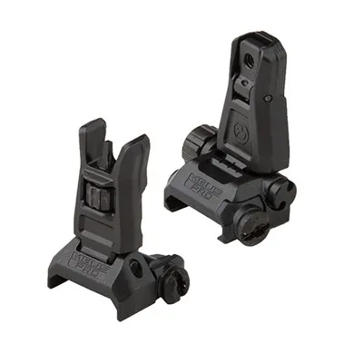 Backup MBUS Pro Sight Set Flip-Up For AR-15 Black