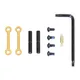 Guntec USA AR-15 Complete Anti-Rotation Trigger/Hammer Pin Set Anodized Gold