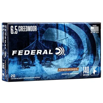 Federal SP Power-Shok 6.5 Creedmoor 140gr Soft Point 20/Box